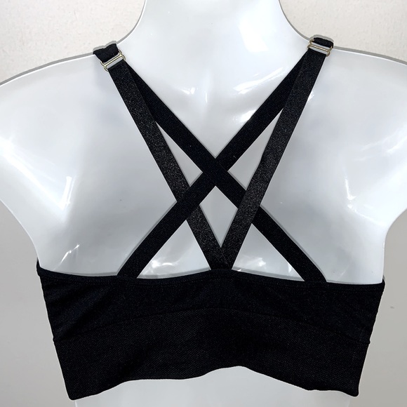 Puma Black Racerback Sports Bra Size M - Picture 2 of 5